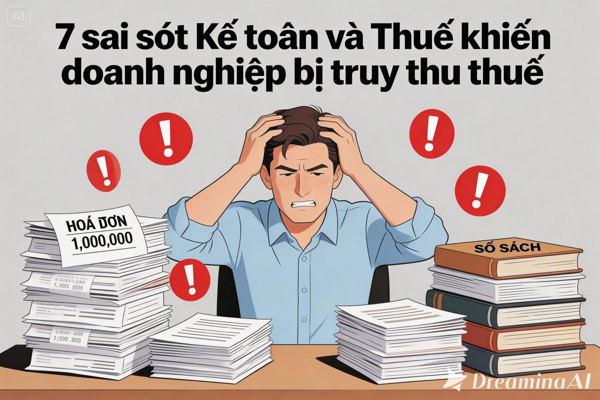 7 sai lầm kế toán khiến doanh nghiệp bị truy thu thuế
