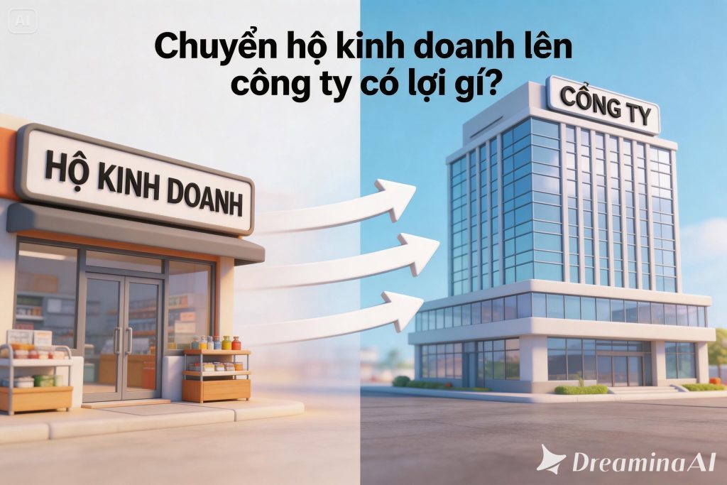 Lợi ích hộ kinh doanh chuyển lên doanh nghiệp